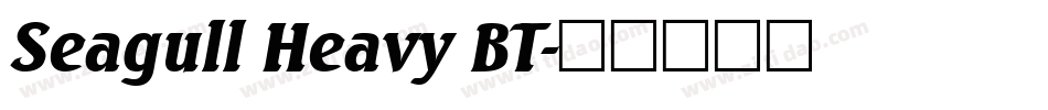 Seagull Heavy BT字体转换